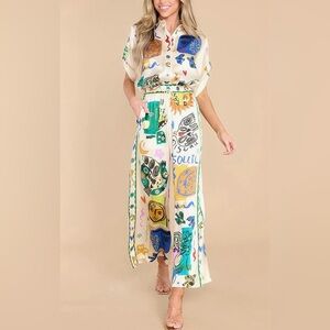 Linen Summer Shirt and Pants Set